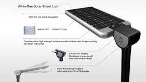 BTREE LED Solar Street Light -12 w li-ion-akkulla ja 20W aurinkopaneelilla-广州纵横 第 2 组-杨惠萍